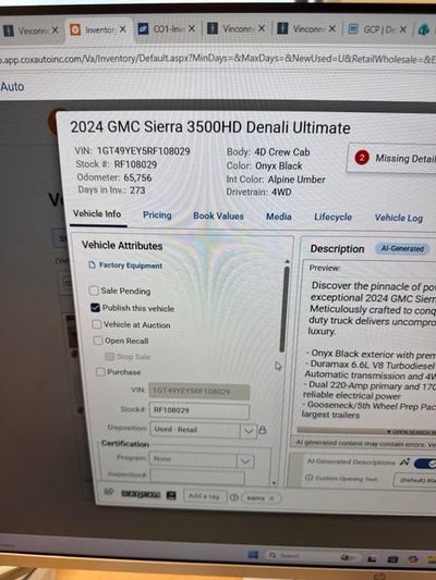 2024 GMC Sierra 3500 HD Denali Ultimate