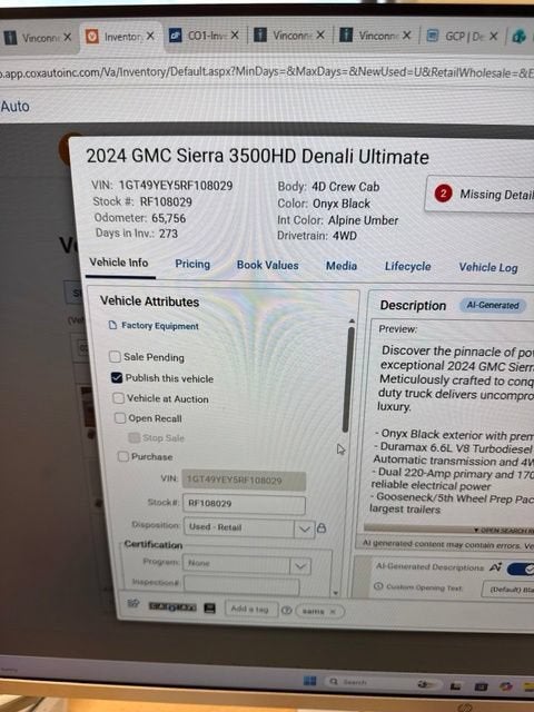 2024 GMC Sierra 3500 HD Denali Ultimate