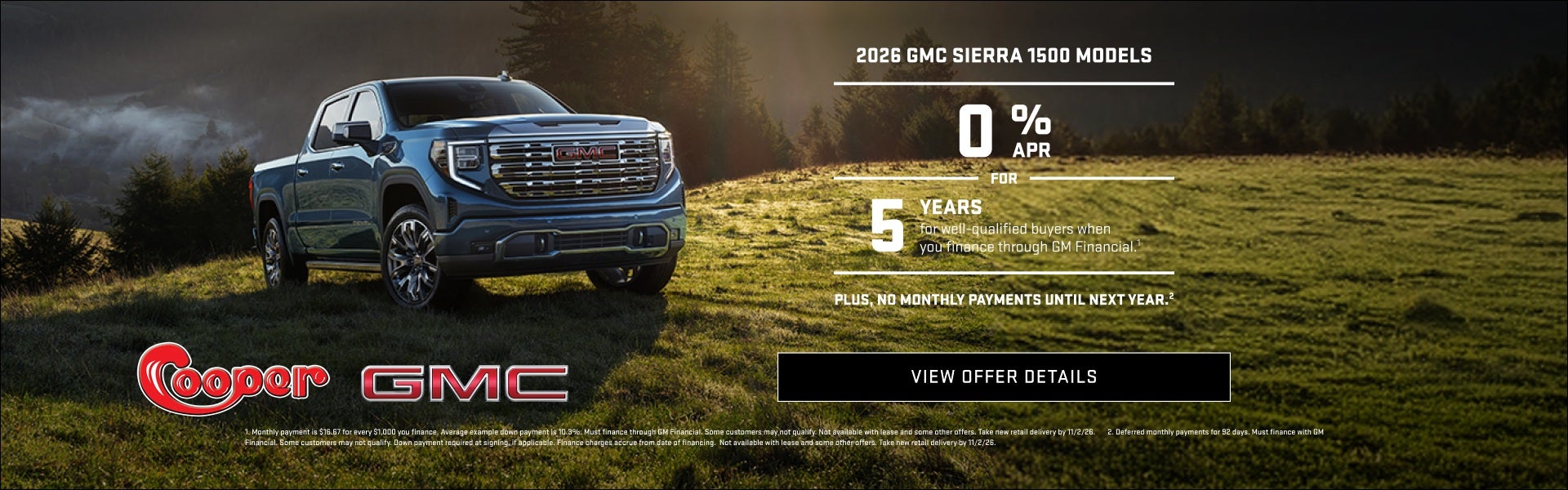 2026 GMC SIERRA 1500 MODELS