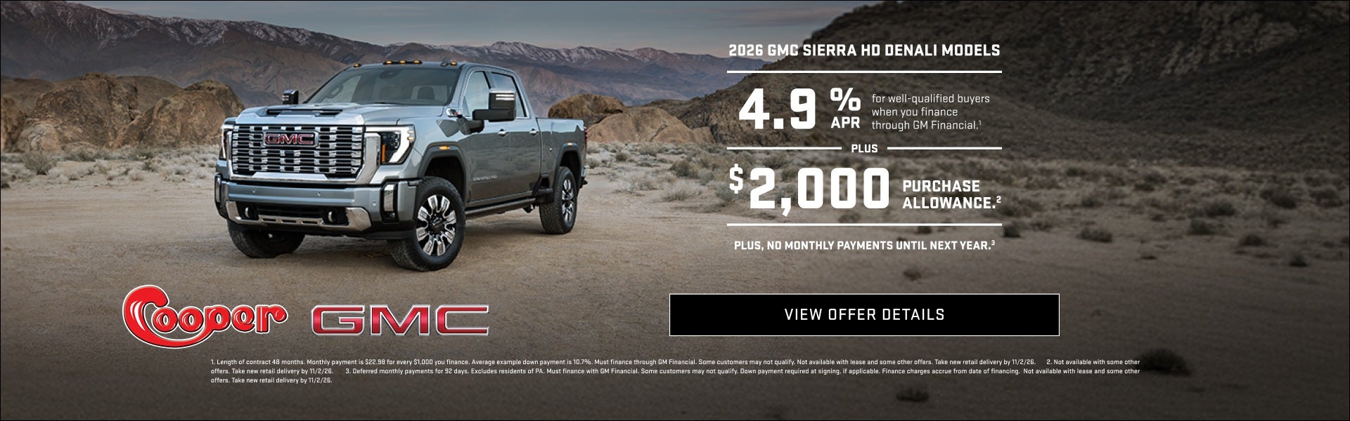 2026 GMC SIERRA HD DENALI MODELS