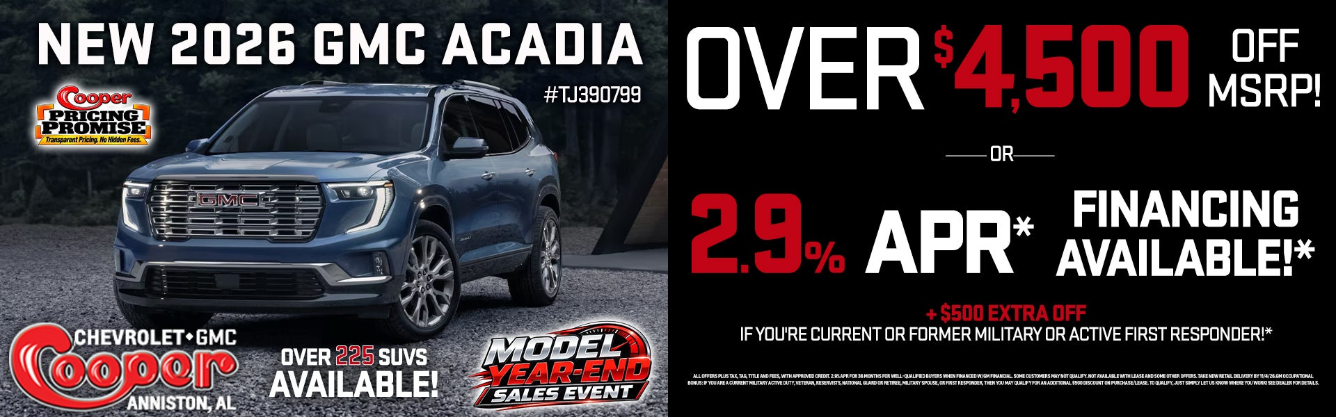 2026 GMC ACADIA