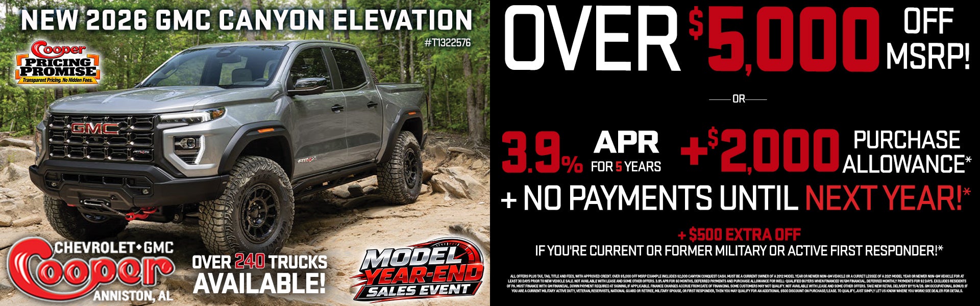 GMC CANYON ELEVATION