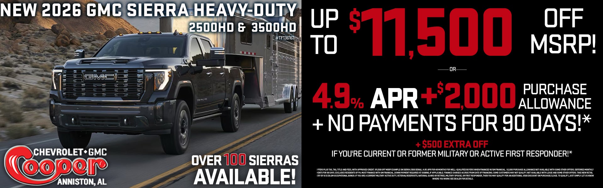 New 2026 GMC Sierra 2500HD and 3500HD