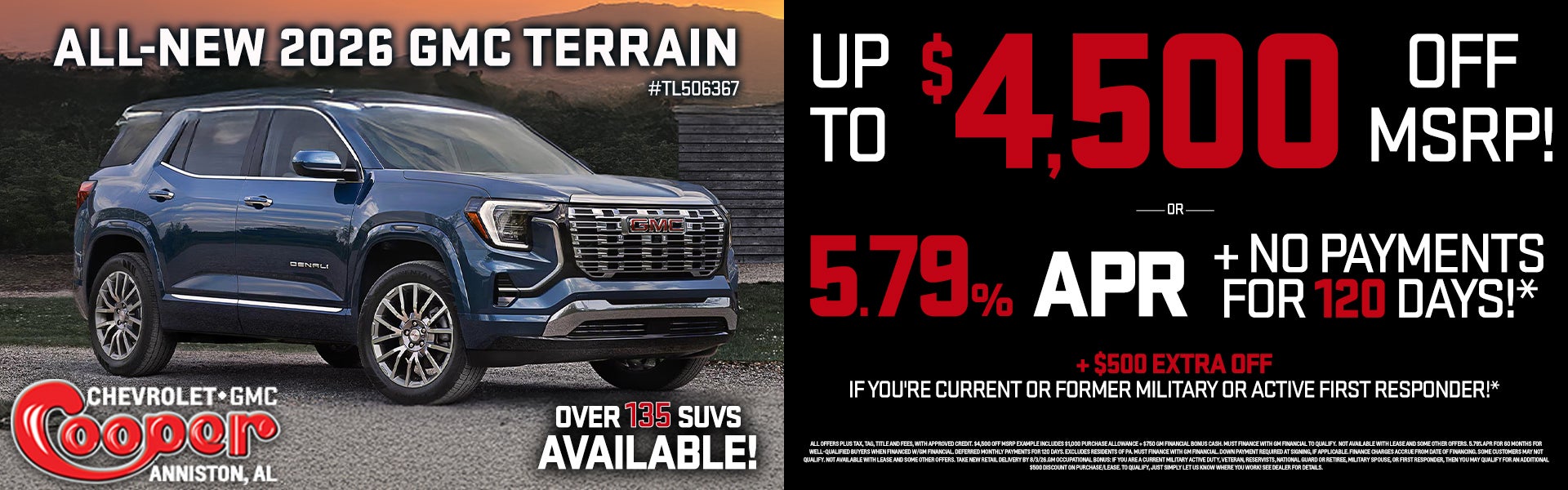New 2026 GMC Terrain